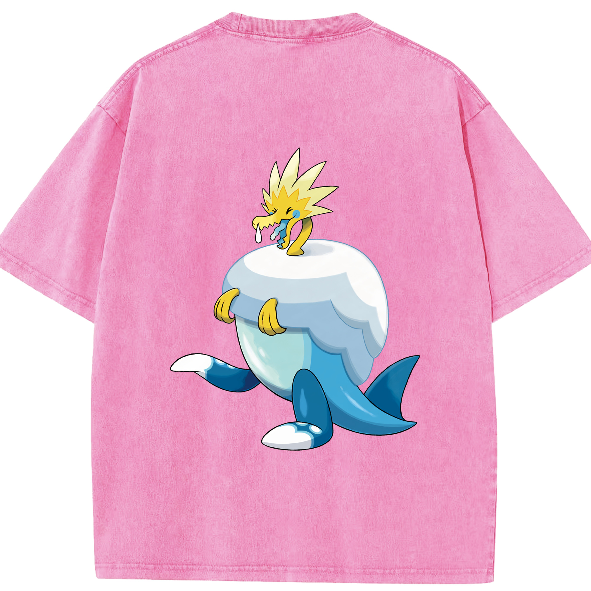 （画像用） ポケットモンスター Pokémon 綿100% ヴィンテージ風 半袖Tシャツ（背面プリント）